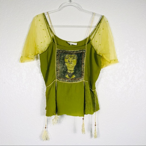 na-ta-ya Tops - Na-ta-ya Green top sz. L